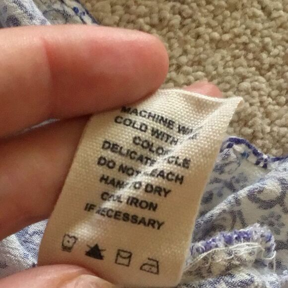 Elegant C+V Bohemian Blue Patterned Maxi Dress - Picture 6 of 6